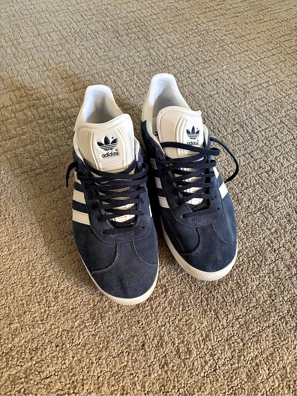adidas Gazelle Blue & White Sneakers